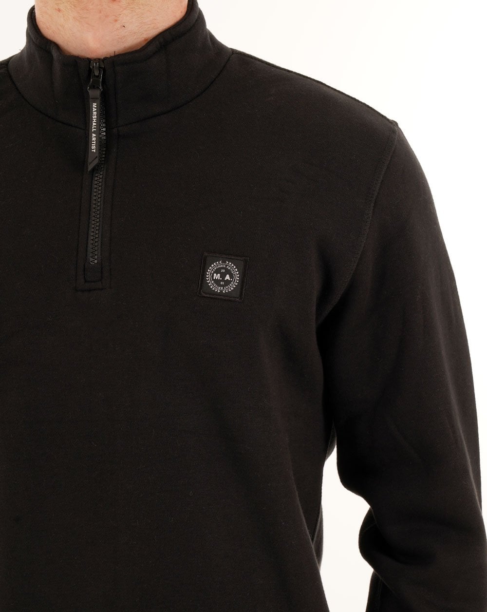 Marshall Artist Marchio 1/4 Zip Sweat Black