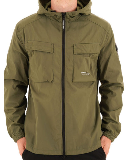 Marshall Artist Crux Hooded Overshirt Moss Green