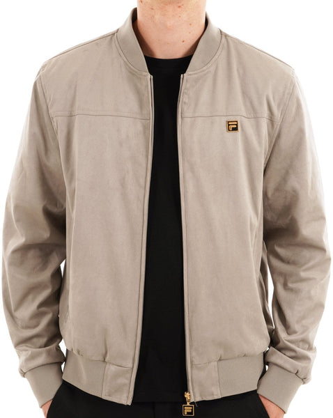 Fila Gold Suede look Jacket Vintage Grey