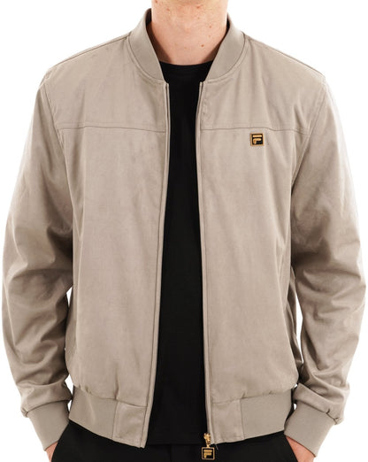 Fila Gold Suede look Jacket Vintage Grey