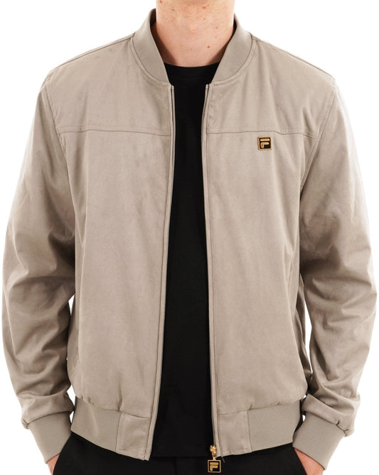 Fila Gold Suede look Jacket Vintage Grey