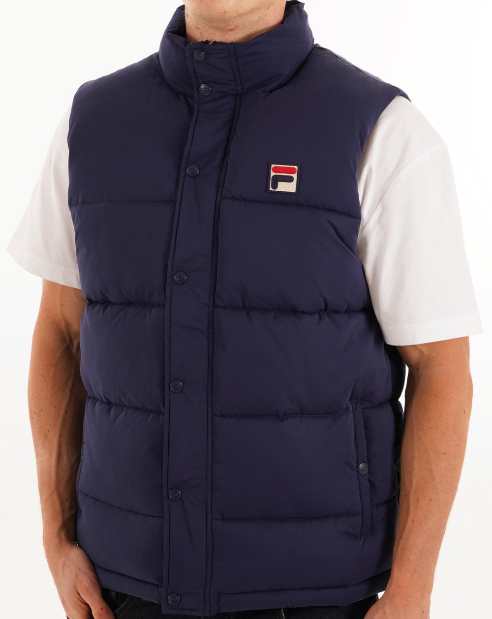 Fila Vintage Blaze Padded Gilet Navy