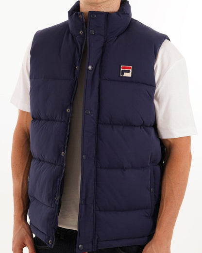 Fila Vintage Blaze Padded Gilet Navy
