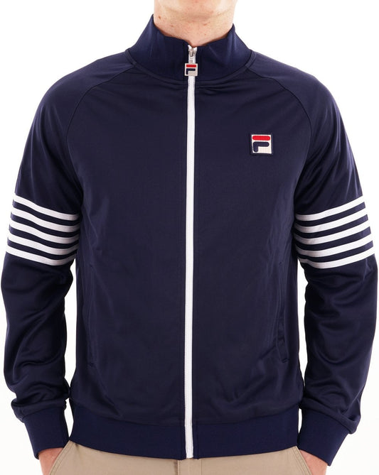 Fila Vintage 5 Stripe Track Top Navy
