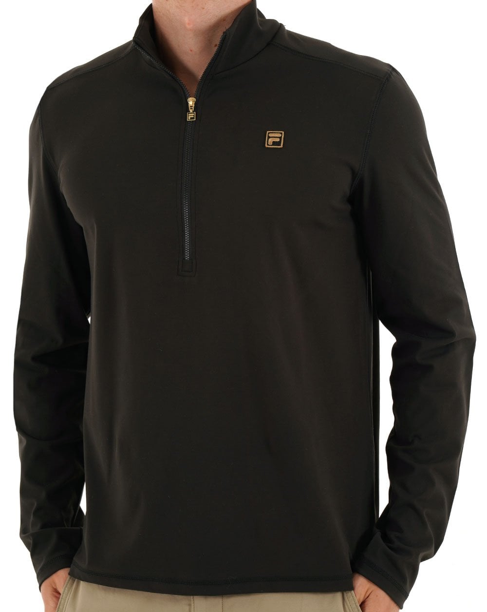 Fila Gold Half Zip Top Black