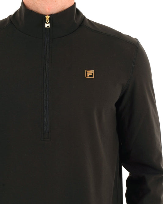 Fila Gold Half Zip Top Black