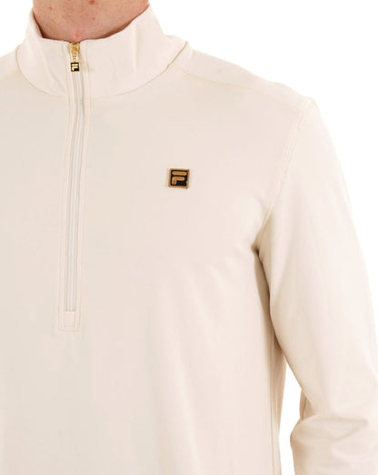 Fila Gold Half Zip Top Off White