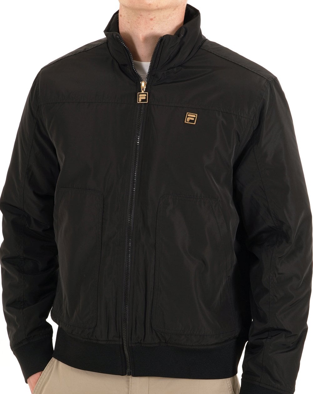 Fila Gold Etton Bomber Jacket Black