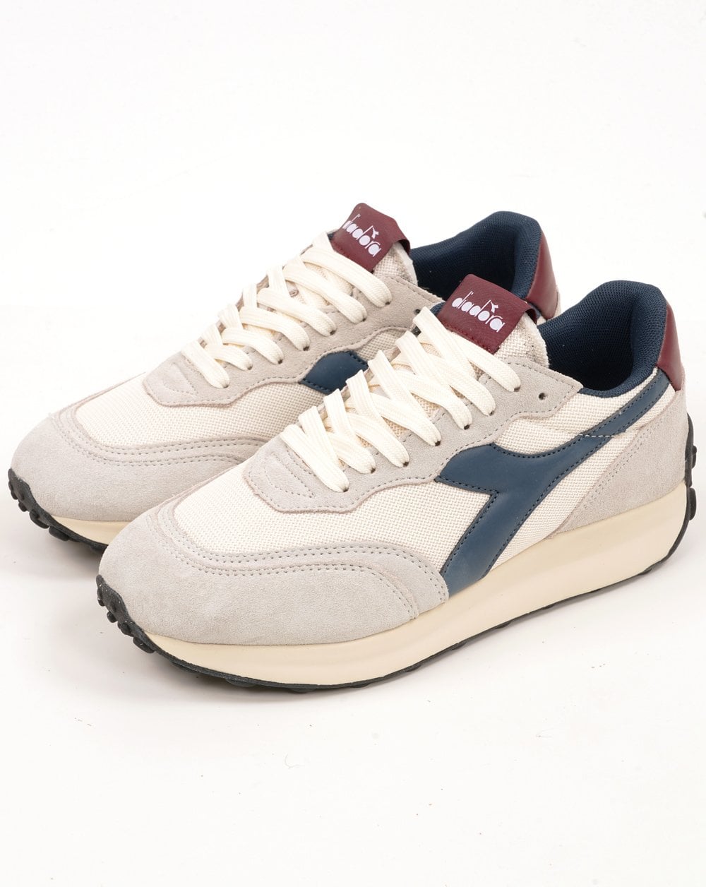 Diadora Race NY Trainers Off White - Navy - Burg