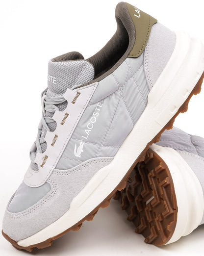 Lacoste Elite Active Evo Trainers Light Grey/Khaki