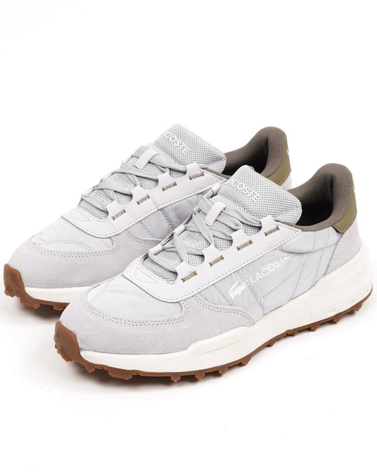 Lacoste Elite Active Evo Trainers Light Grey/Khaki