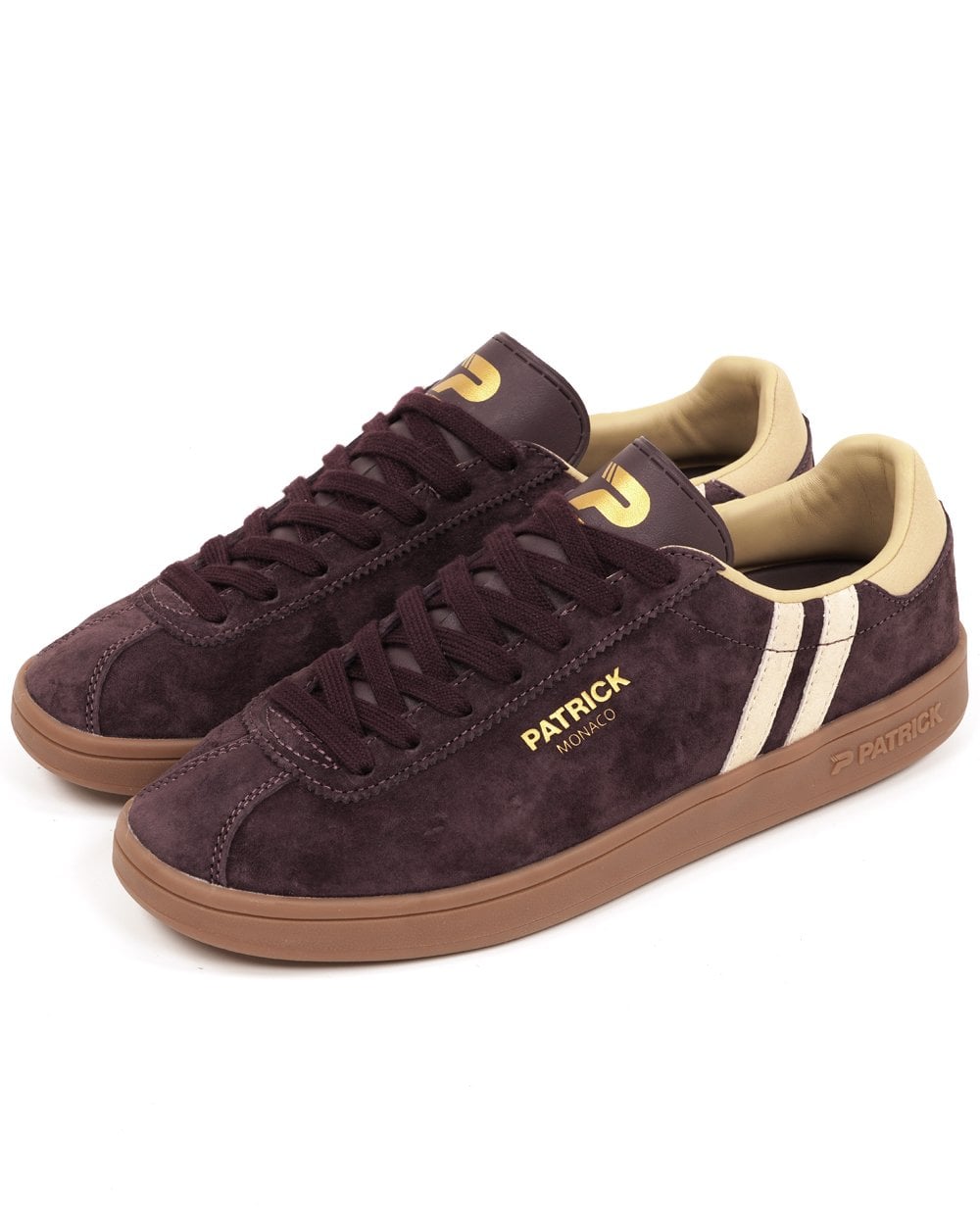 Patrick Monaco Trainers Brown Maroon Cream