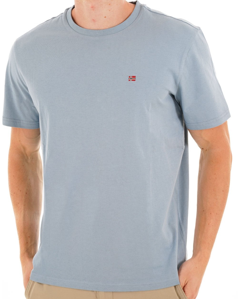 Napapijri Salis T Shirt Faded Denim