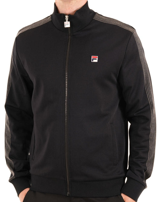 Fila Vintage Stitch Detail Track Top Black