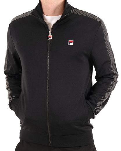 Fila Vintage Stitch Detail Track Top Black