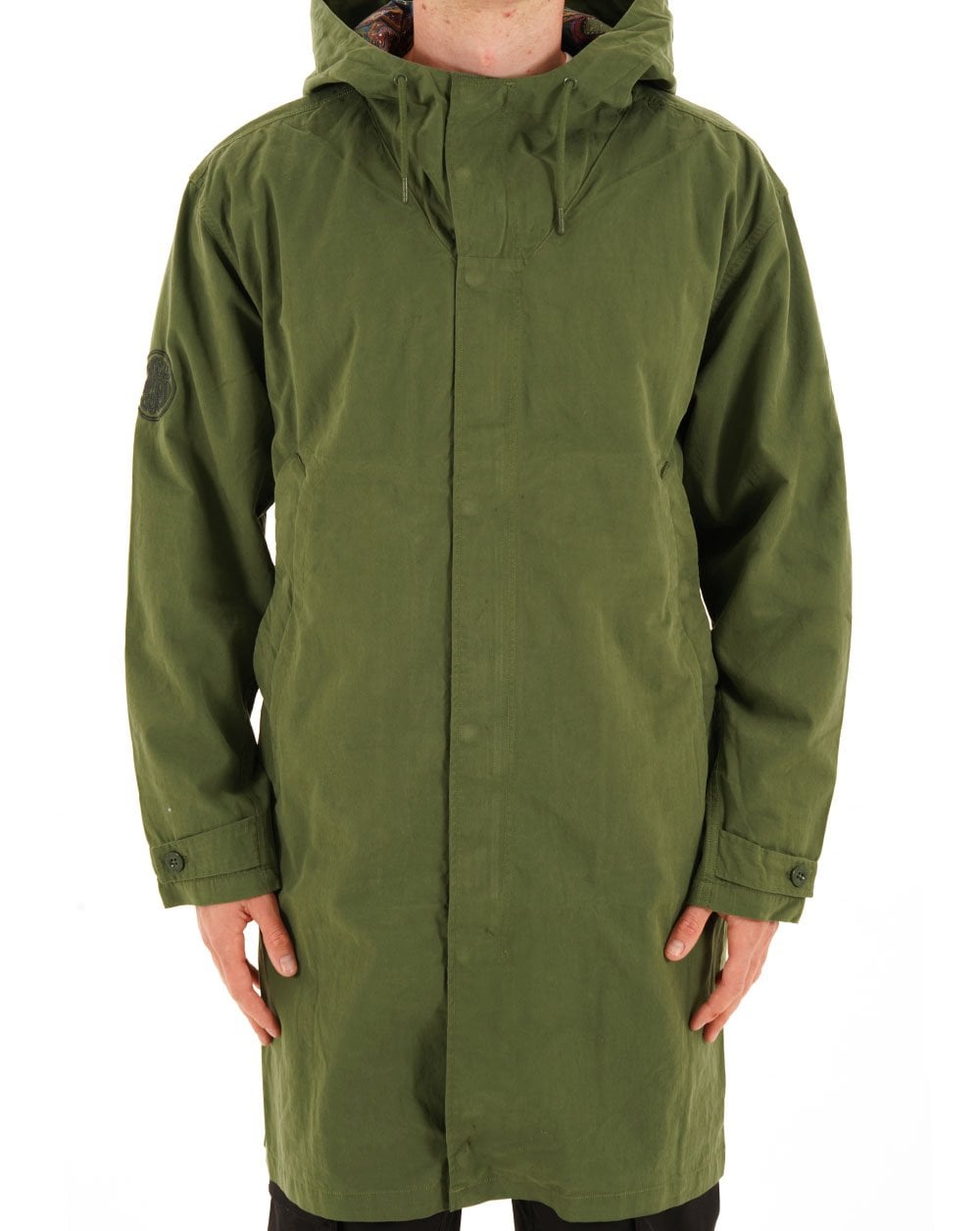 Pretty Green Feltham Parka Khaki Green