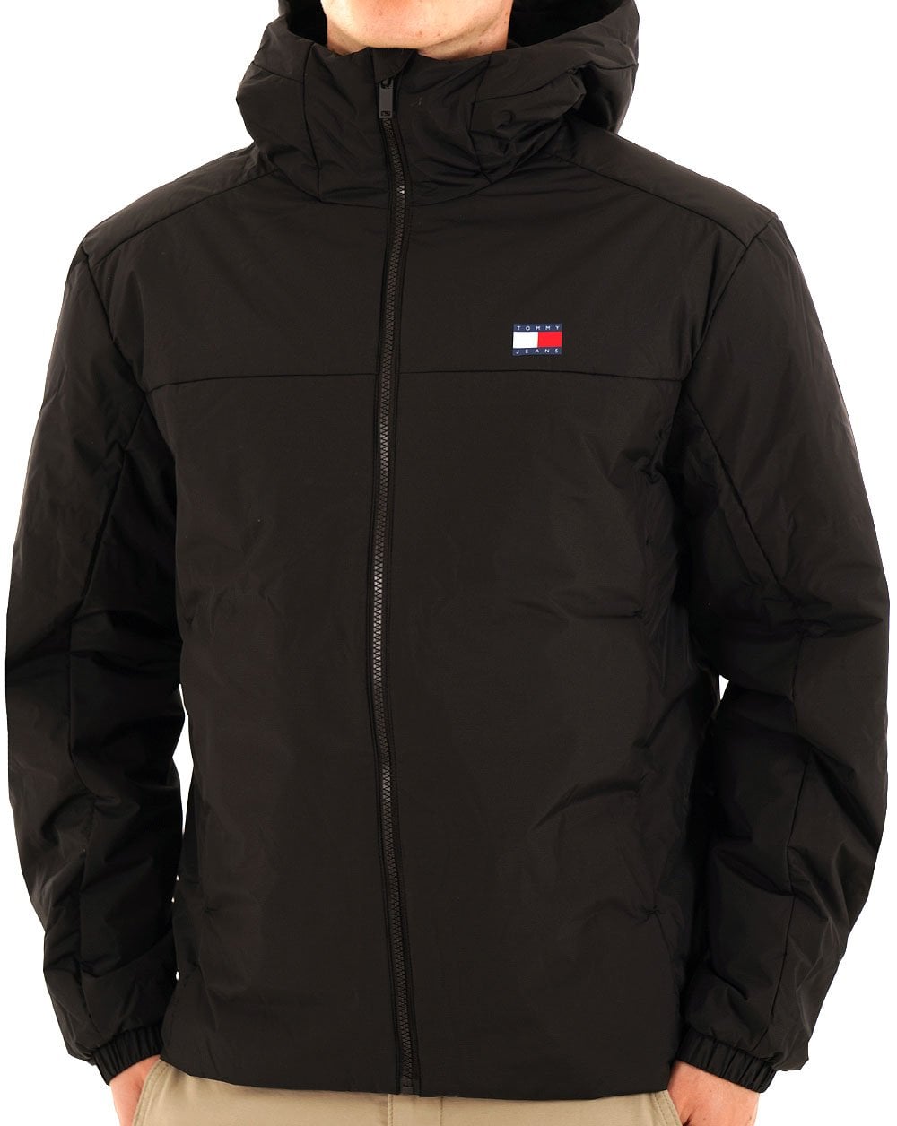 Tommy Jeans Logo Padded Jacket Black
