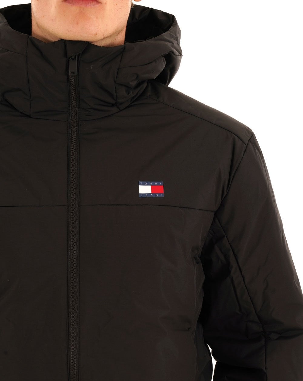 Tommy Jeans Logo Padded Jacket Black