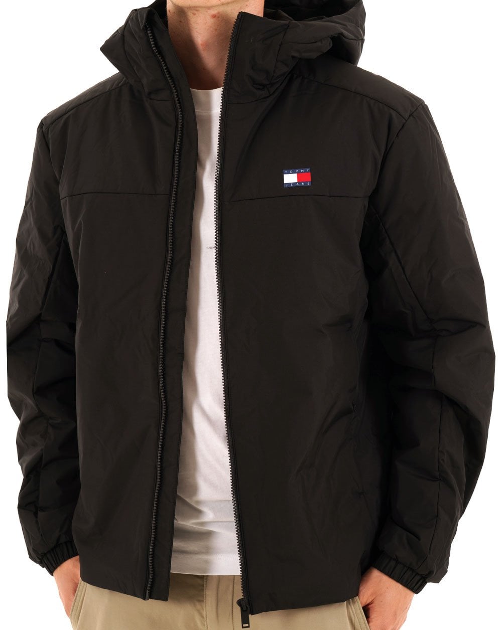 Tommy Jeans Logo Padded Jacket Black