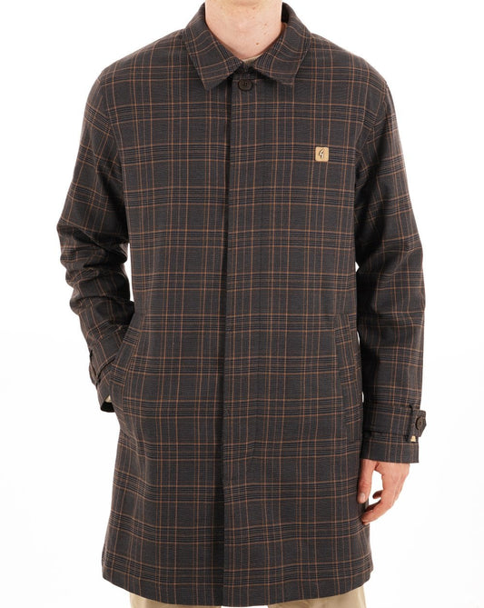 Gabicci Vintage Gabicci Vintage Houghton Check Mac Charcoal
