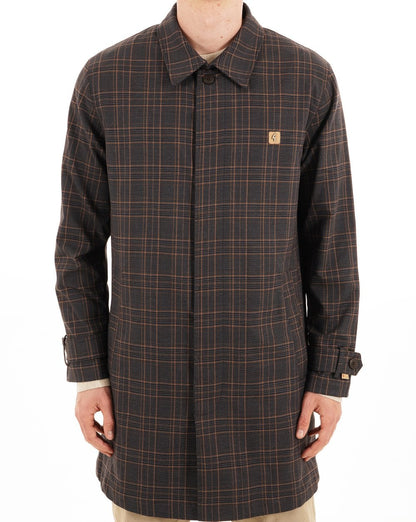 Gabicci Vintage Houghton Check Mac Charcoal