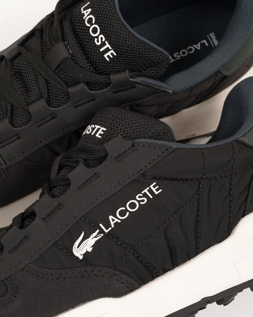 Lacoste Elite Active Evo Trainers Black/Dark Green