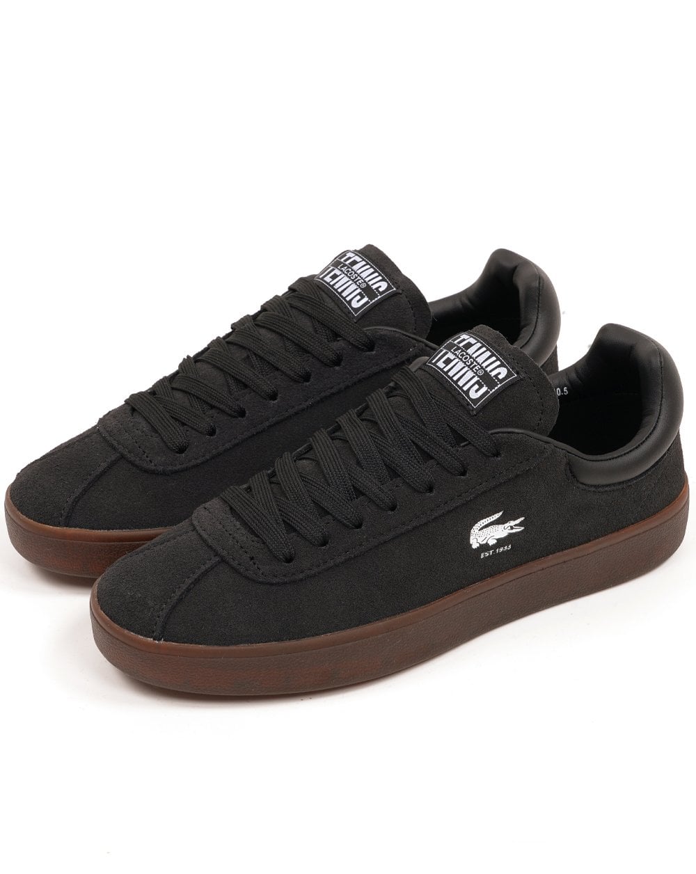 Lacoste Baseshot Trainers Black/Dark Gum
