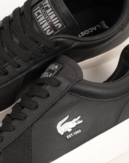 Lacoste Baseshot Pro Leather Trainers Black/Off White