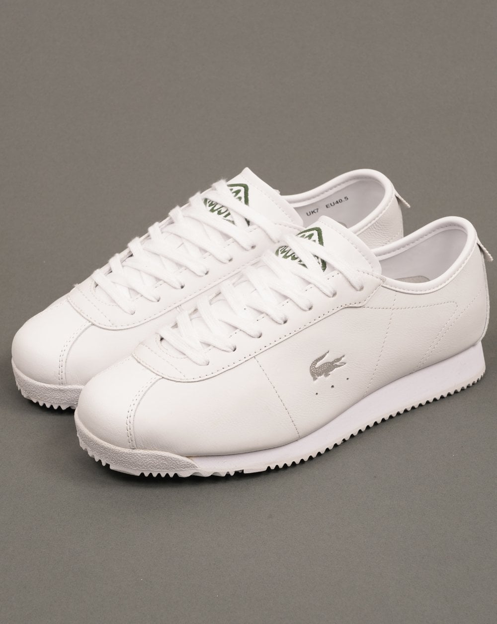 Lacoste Club Low Leather Trainers White