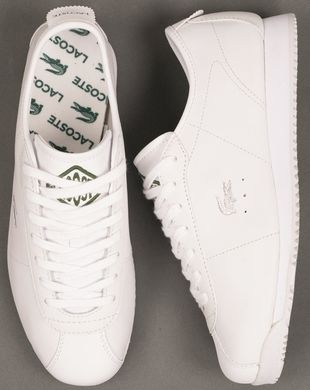 Lacoste Club Low Leather Trainers White