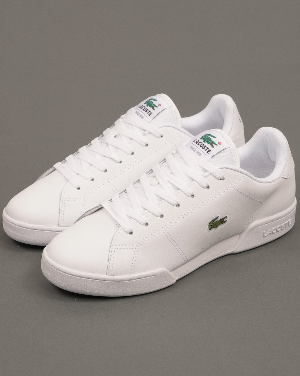 Lacoste Carnaby Cup Leather Trainers White/White