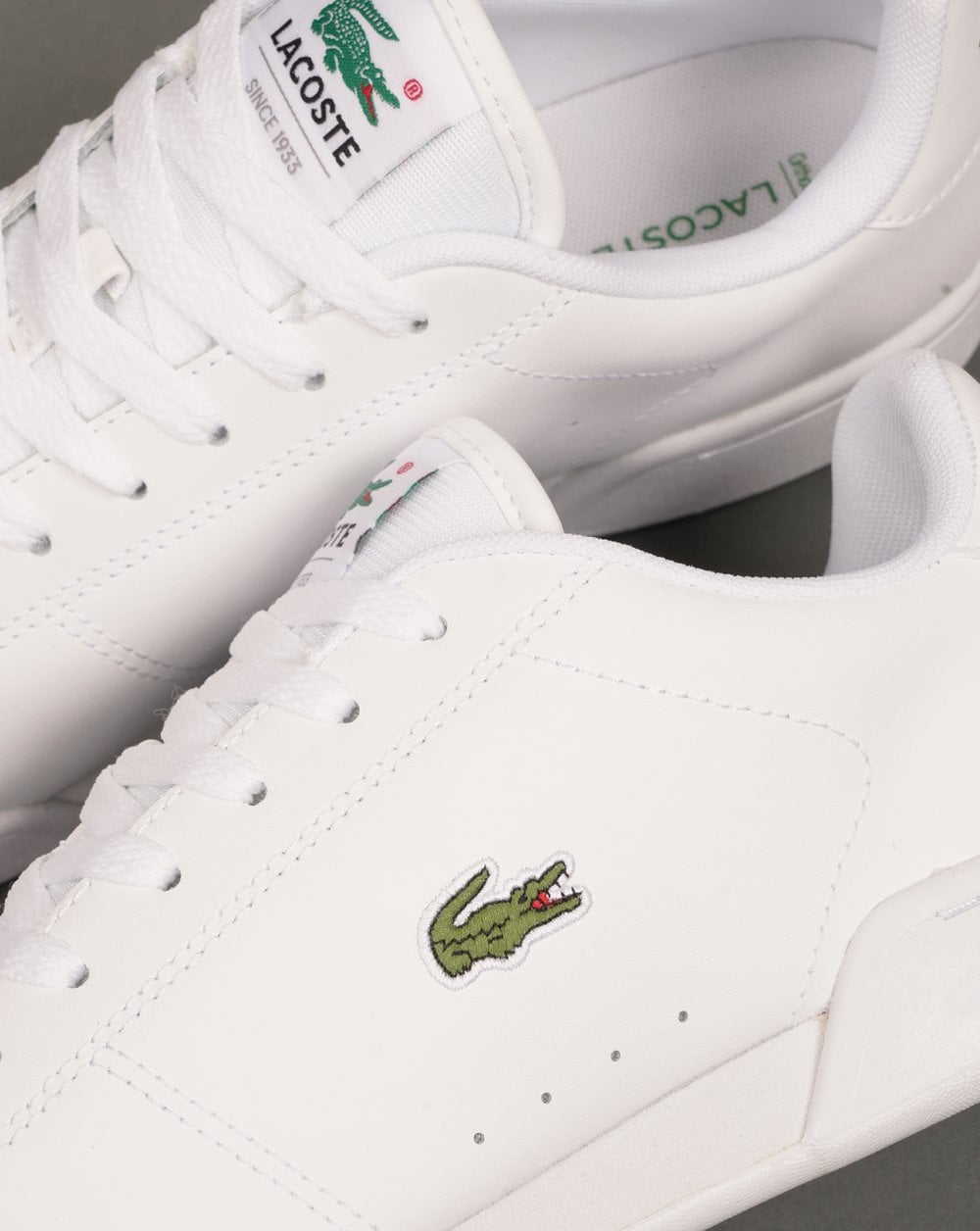 Lacoste Carnaby Cup Leather Trainers White/White
