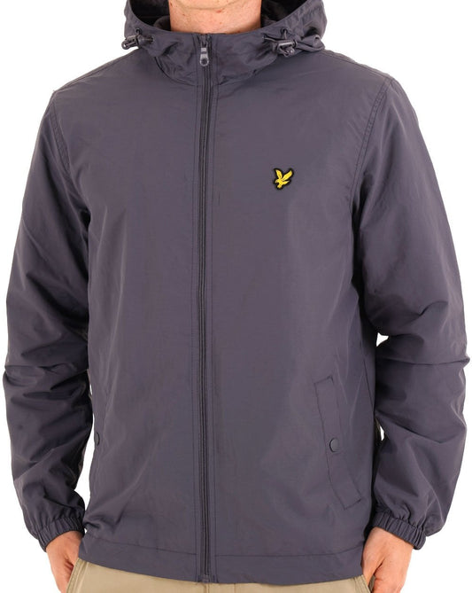 Lyle & Scott Zip Through Hooded Jacket Graystone