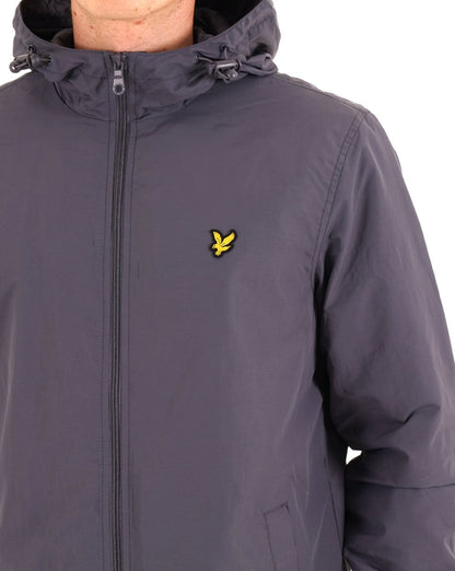 Lyle & Scott Zip Through Hooded Jacket Graystone