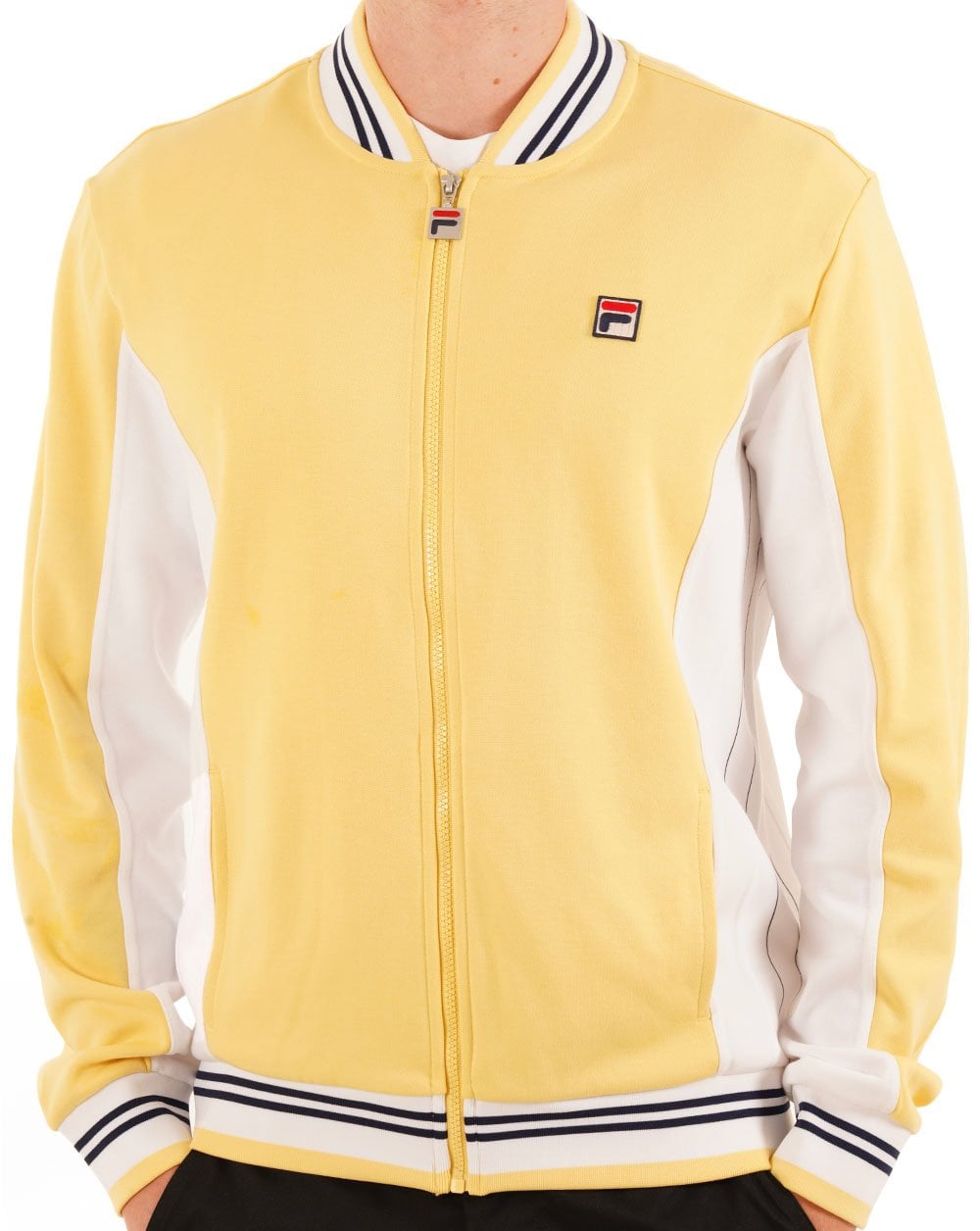 Fila Vintage MK1 Settanta Track Top Yellow/White