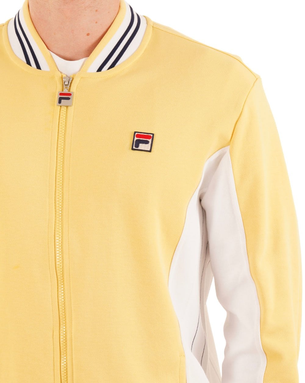 Fila Vintage MK1 Settanta Track Top Yellow/White
