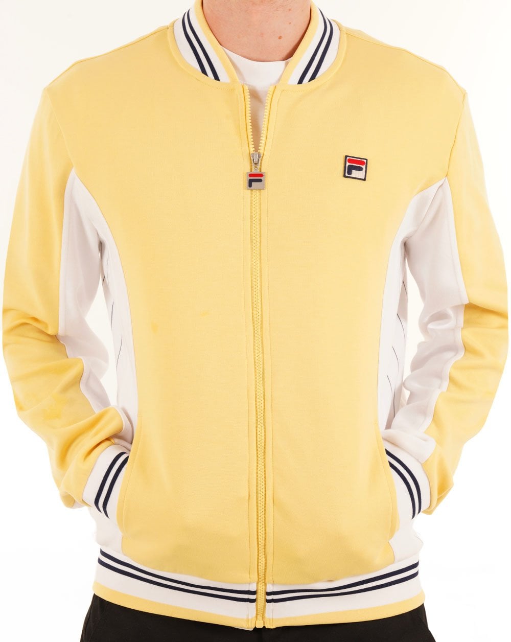 Fila Vintage MK1 Settanta Track Top Yellow/White
