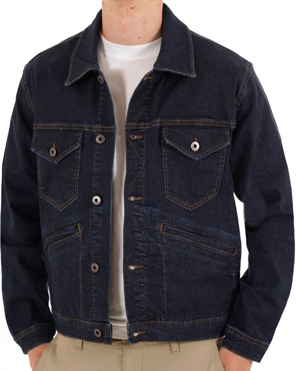 Pretty Green Parthian Denim Jacket Blue