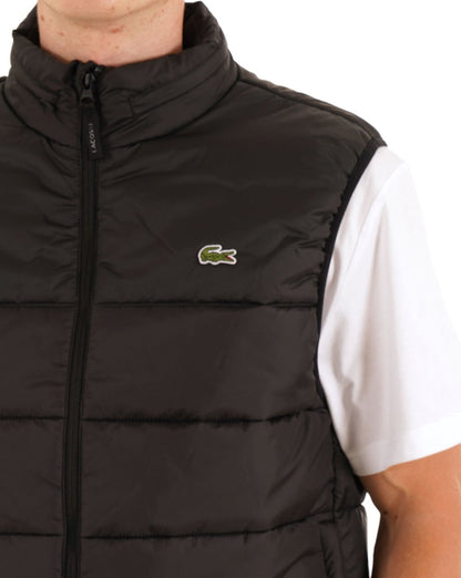 Lacoste Water Repellent Gilet Black