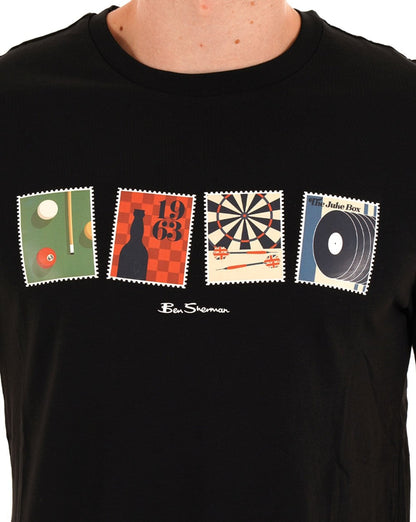 Ben Sherman Pub Sports T Shirt Black