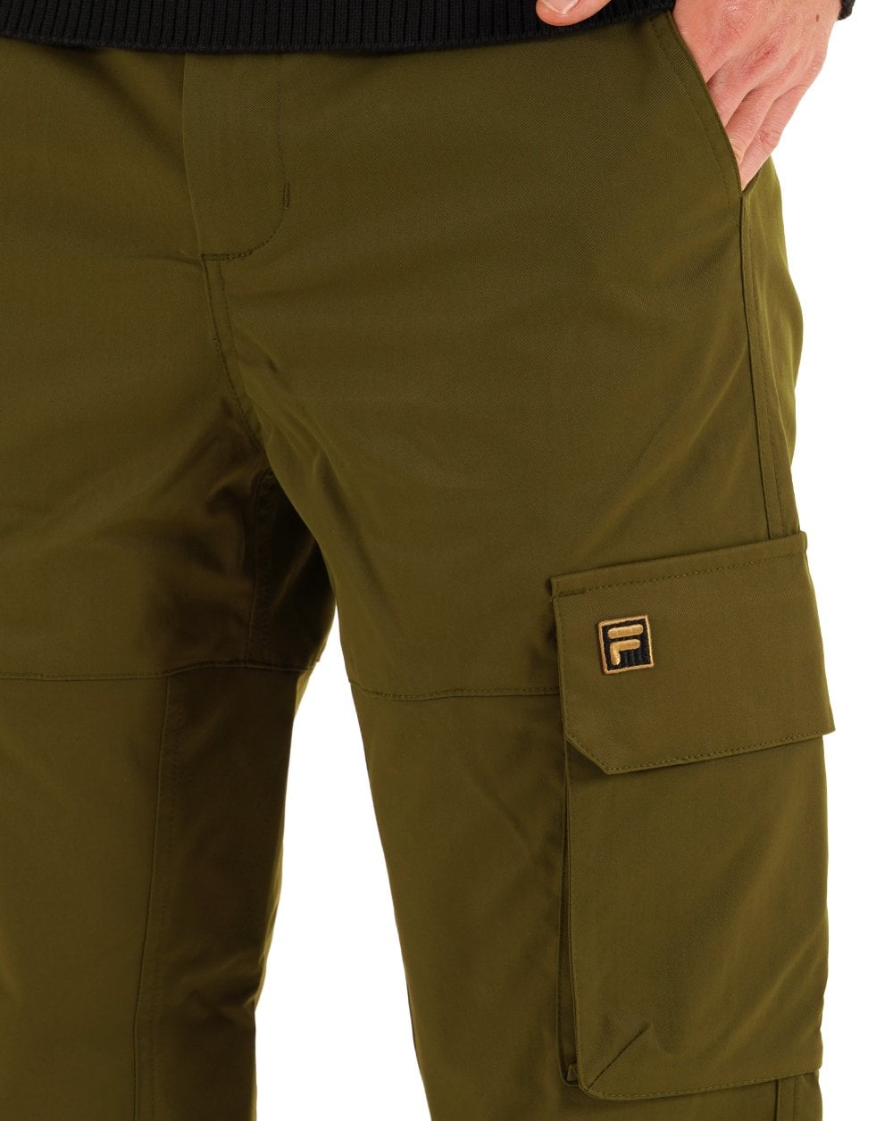 Fila Gold Oscar Cargo Pants Dark Olive