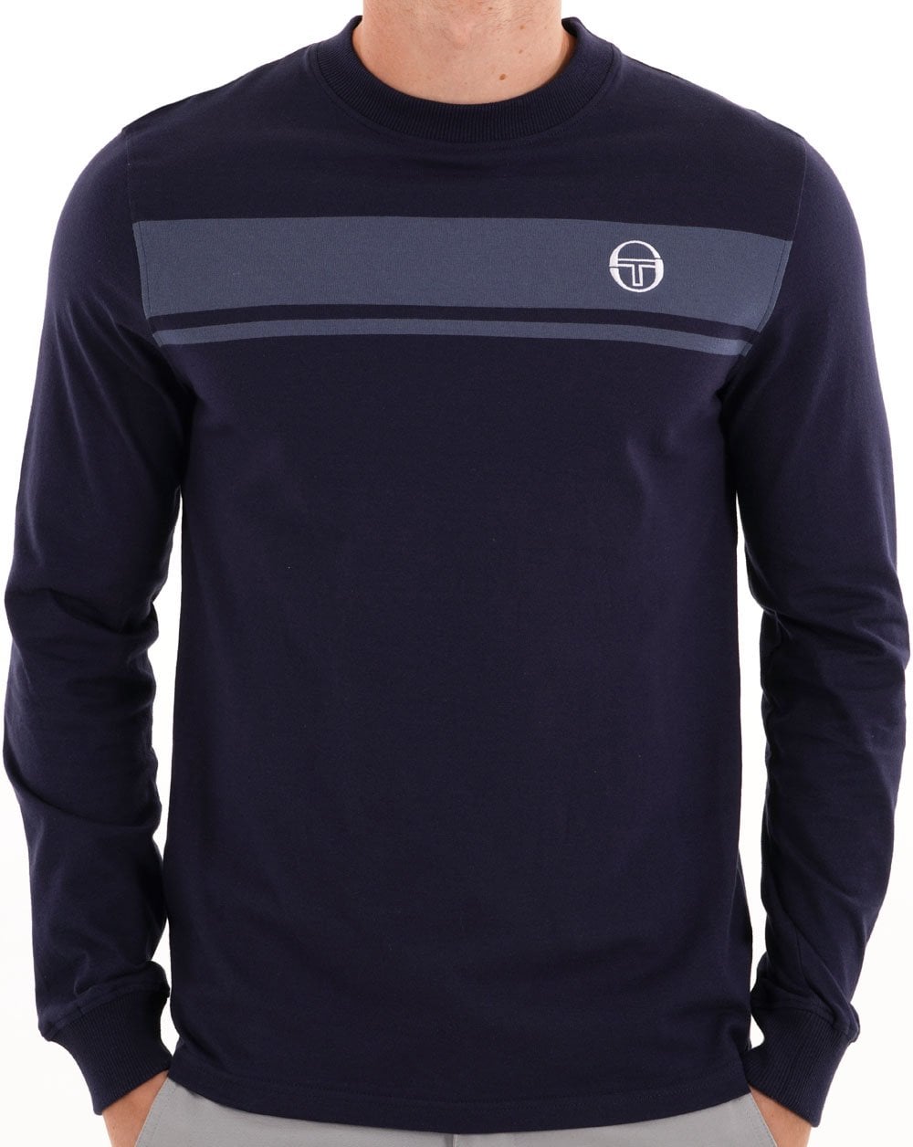 Sergio Tacchini Masters LS T Shirt Navy Vintage Indigo
