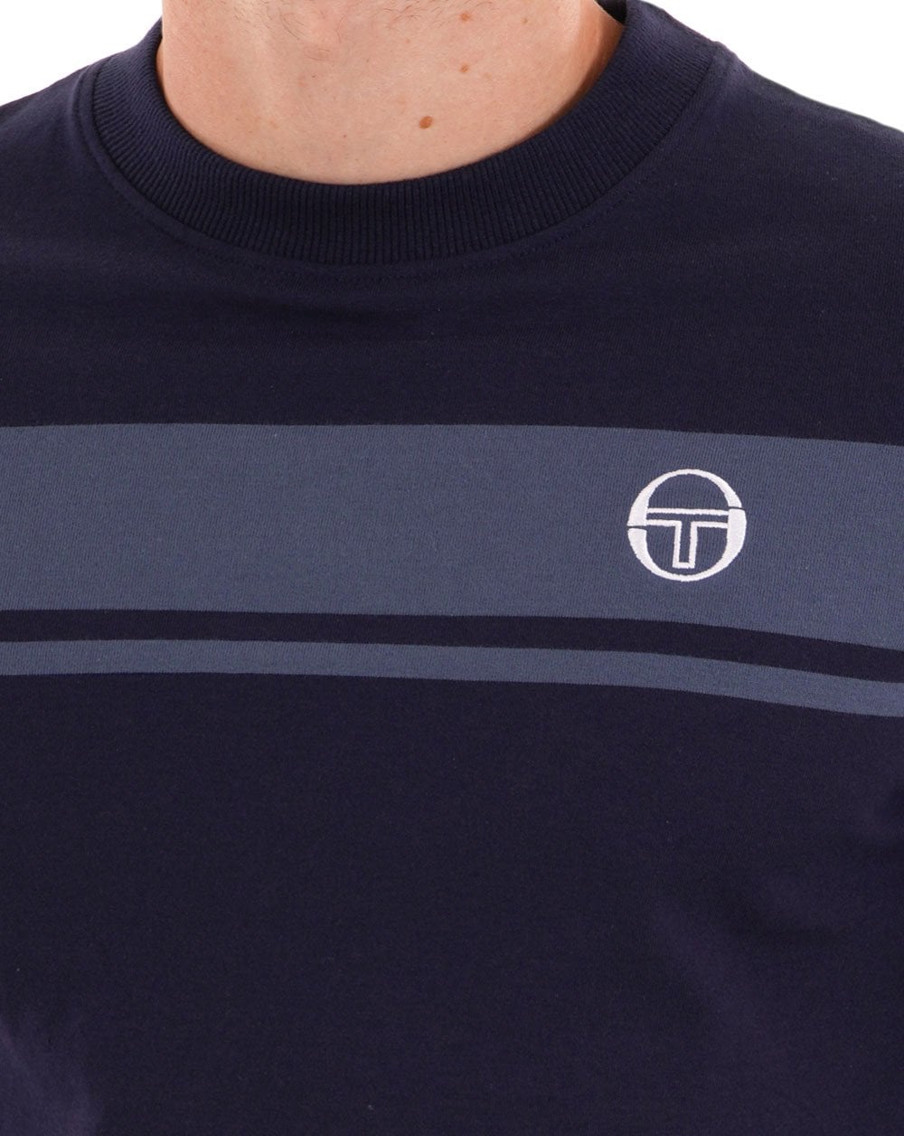 Sergio Tacchini Masters LS T Shirt Navy Vintage Indigo