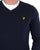 Lyle & Scott Cotton Merino V Neck Jumper Dark Navy