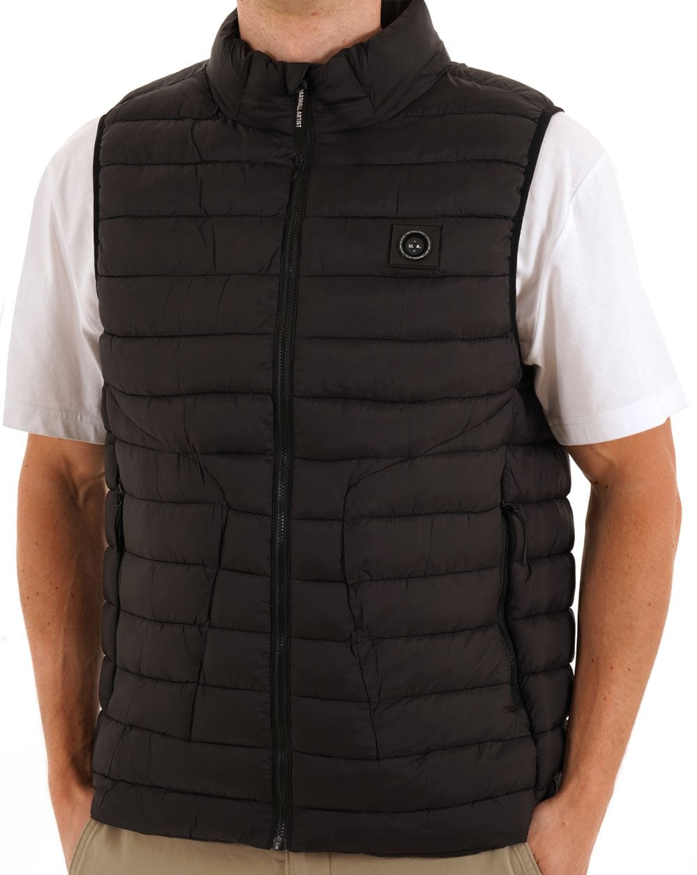 Marshall Artist Oakdale Bubble Vest Black