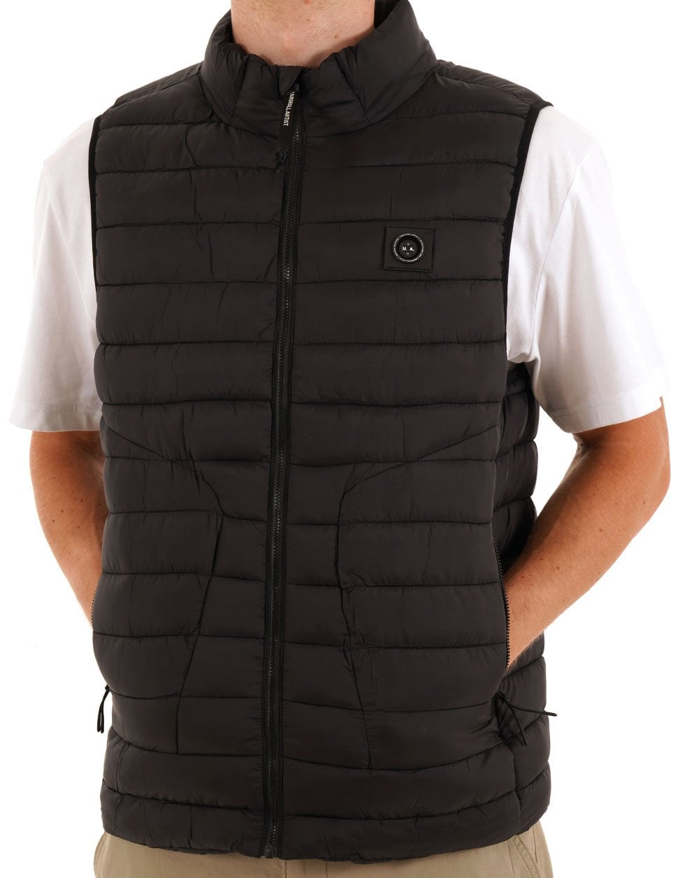 Marshall Artist Oakdale Bubble Vest Black