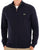 Lacoste Cotton Zip Through Sweater Navy