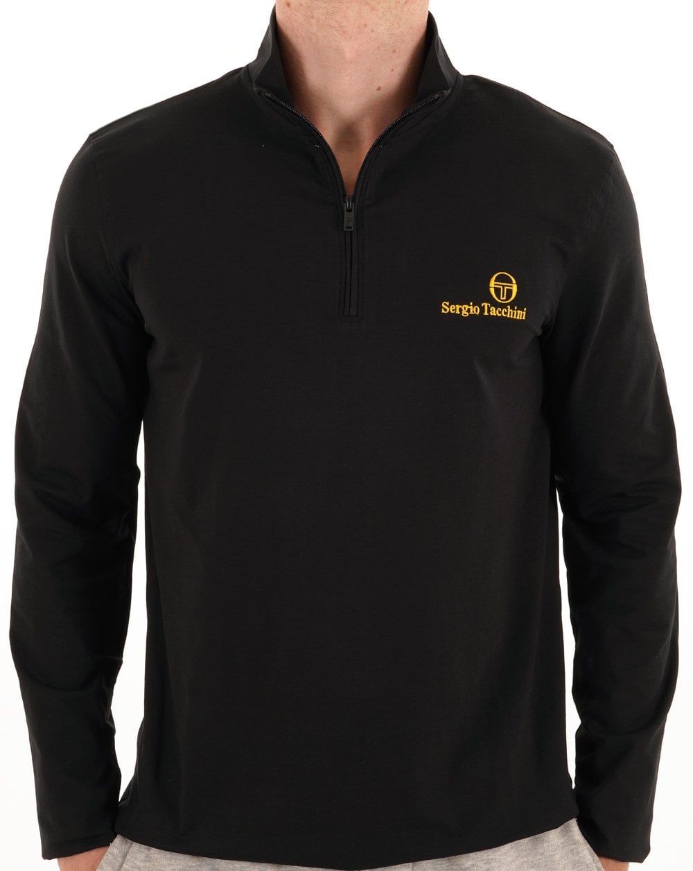 Sergio Tacchini 1/4 Zip Top Black
