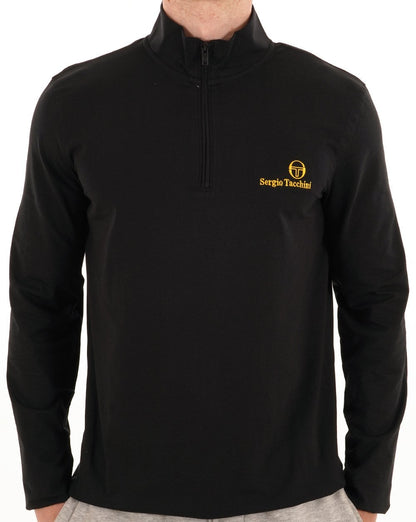 Sergio Tacchini 1/4 Zip Top Black