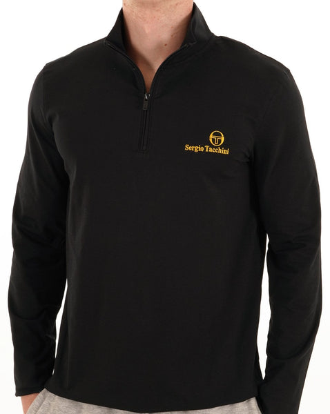 Sergio Tacchini 1/4 Zip Top Black